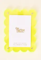 The Darling Effect Mini Acrylic Picture Frame Magnet- Neon Yellow