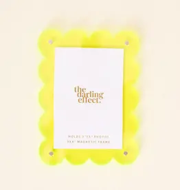 The Darling Effect Mini Acrylic Picture Frame Magnet- Neon Yellow