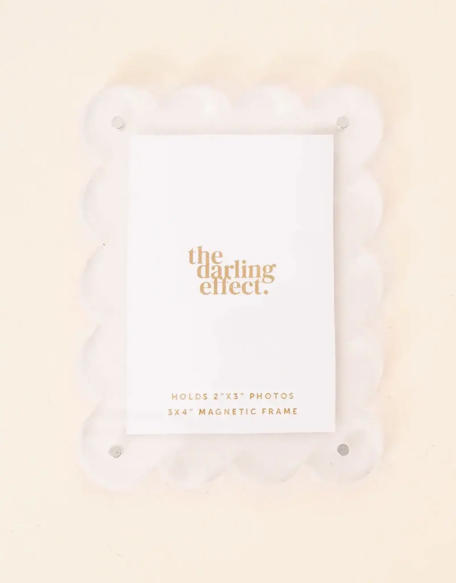 The Darling Effect Mini Acrylic Picture Frame Magnet- Clear