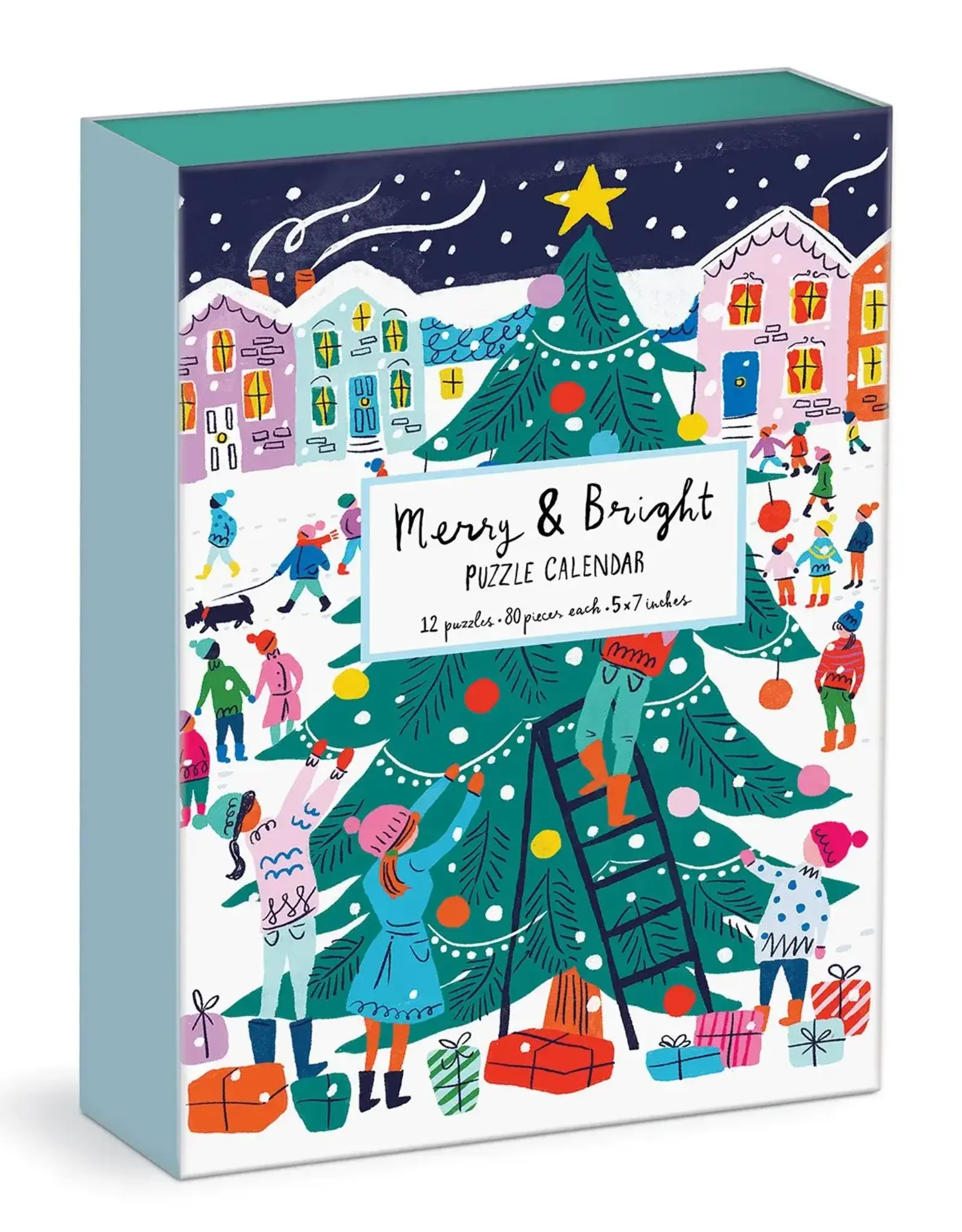 Chronicle Books Puzzle Advent Calendar: Merry and Bright