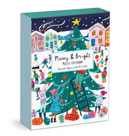 Chronicle Books Puzzle Advent Calendar: Merry and Bright
