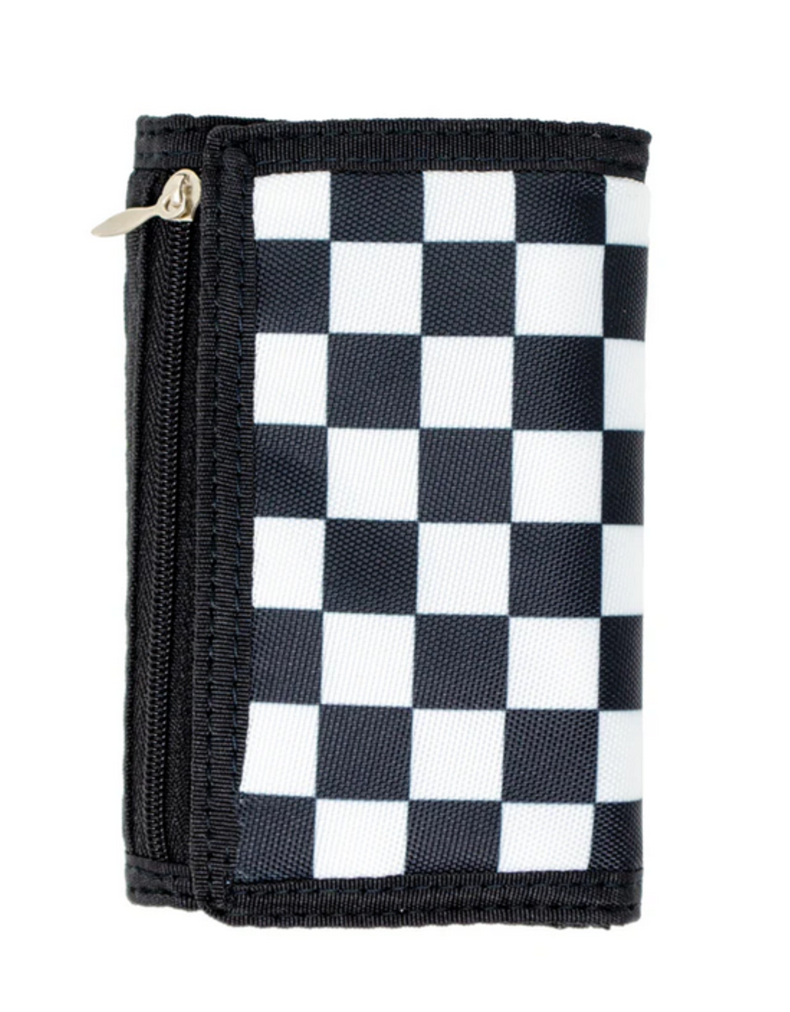 Zomi Gems Checkered Wallet - Black