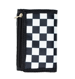 Zomi Gems Checkered Wallet - Black