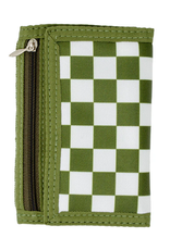 Zomi Gems Checkered Wallet - Green