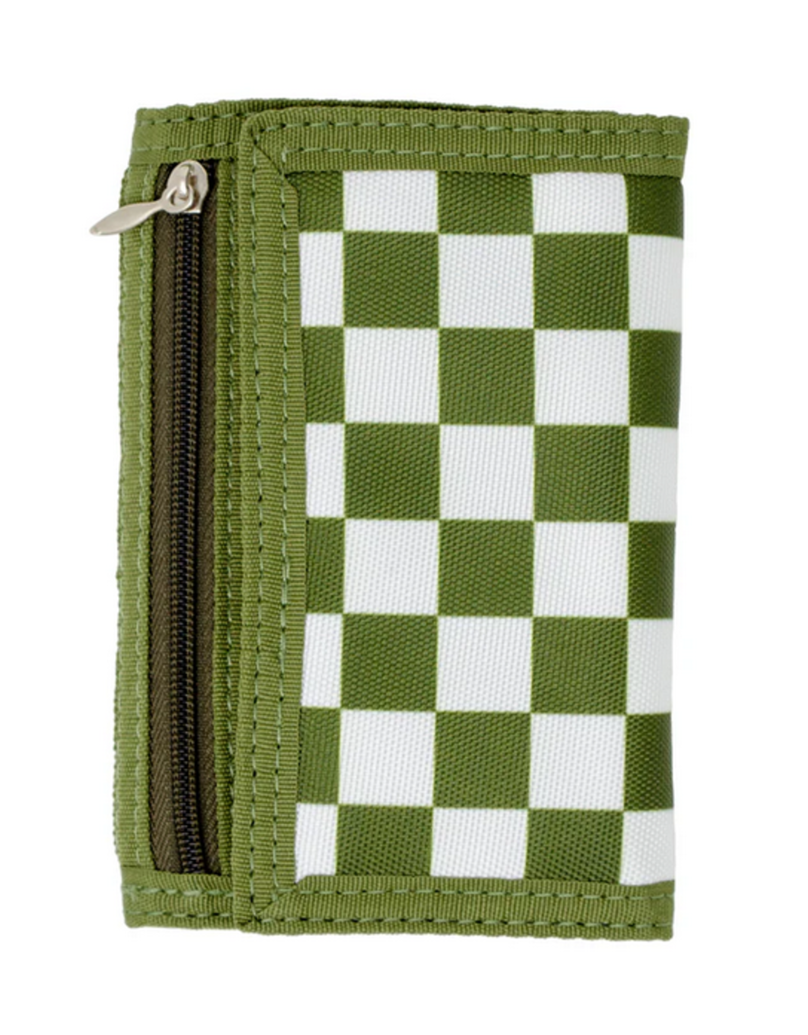 Zomi Gems Checkered Wallet - Green