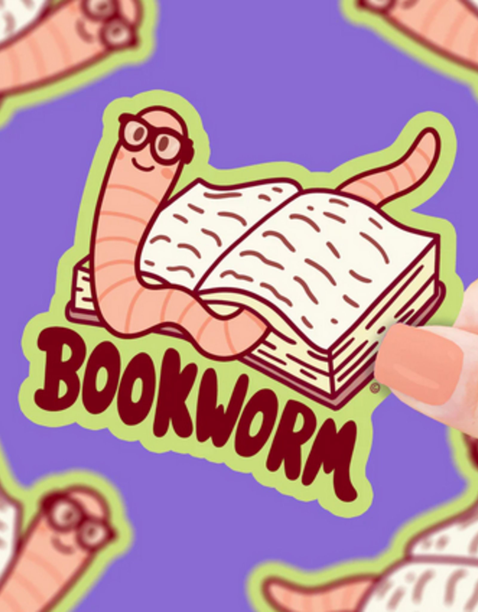 Turtle Soup Vinyl Sticker: Bookworm