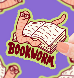 Turtle Soup Vinyl Sticker: Bookworm