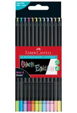 Faber-Castell Black Edition Color Pencils Neon +  Pastel
