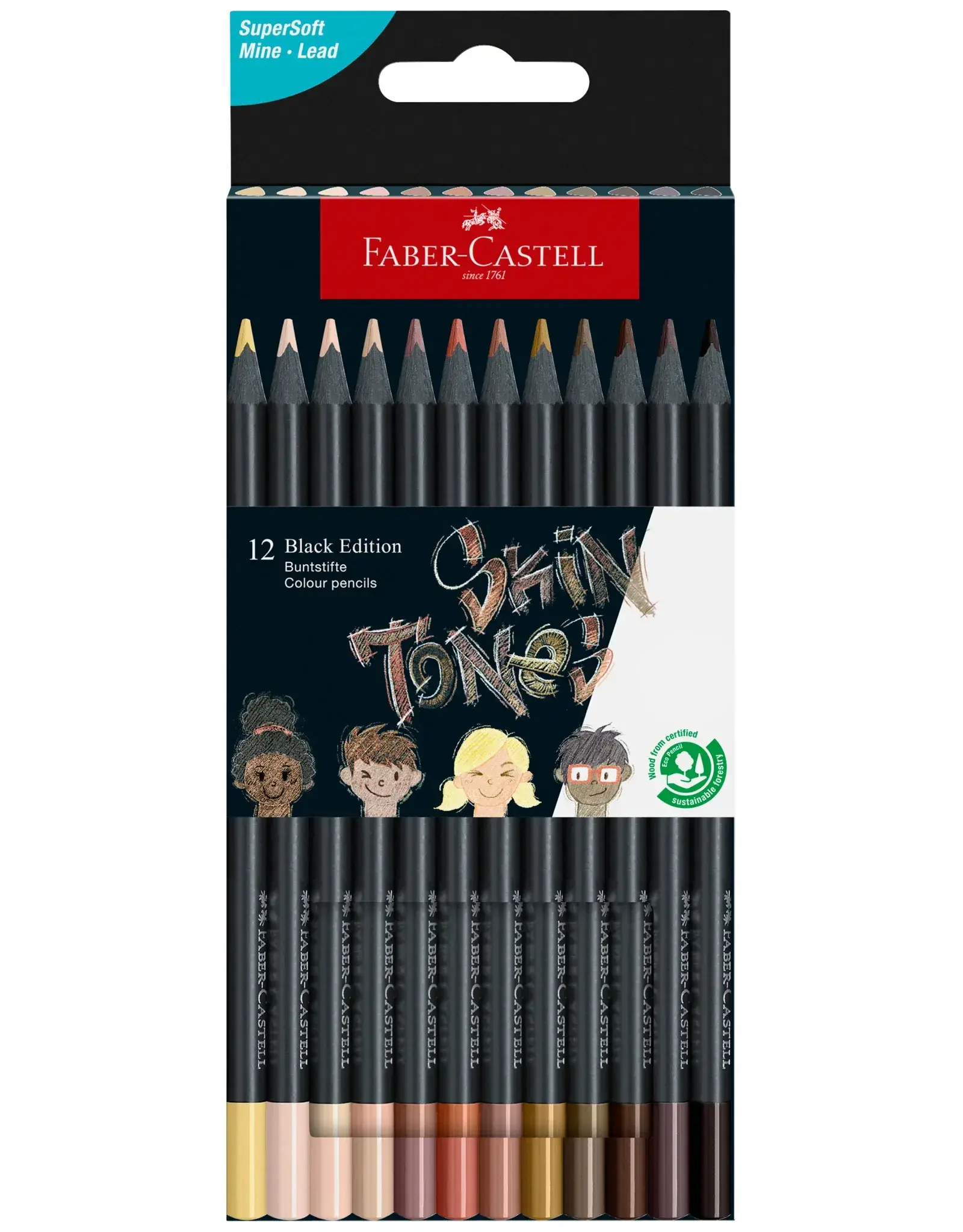 Faber-Castell Black Edition Color Pencils  Skin Tone