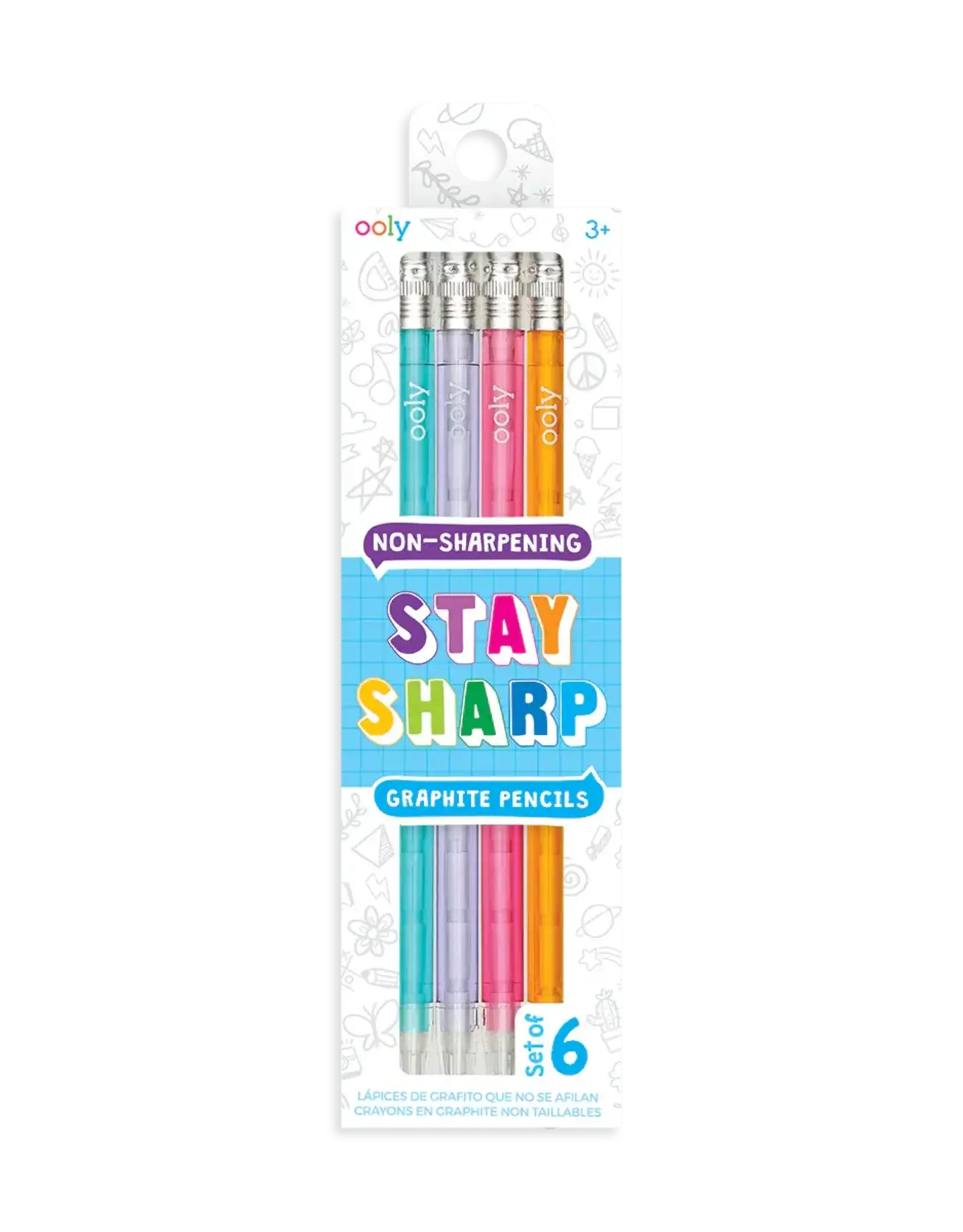Ooly Stay Sharp Pencils Rainbow