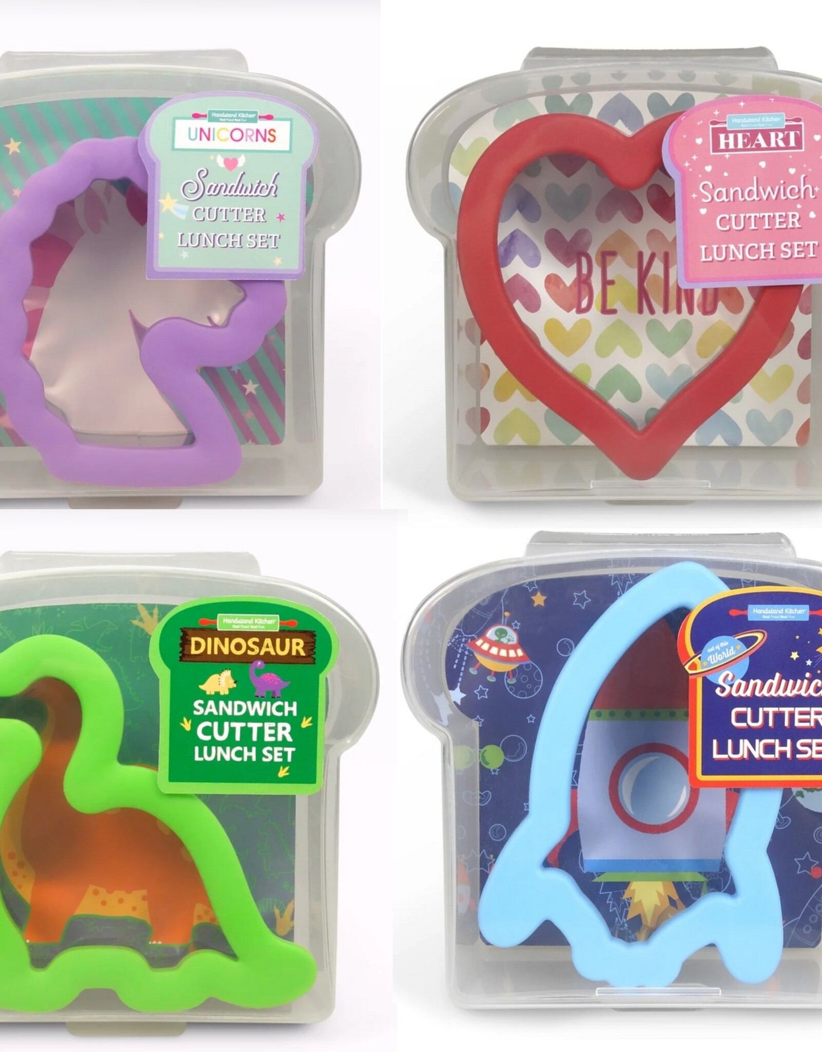 Handstand Kitchen Sandwich Cutter Lunch Set Assorted