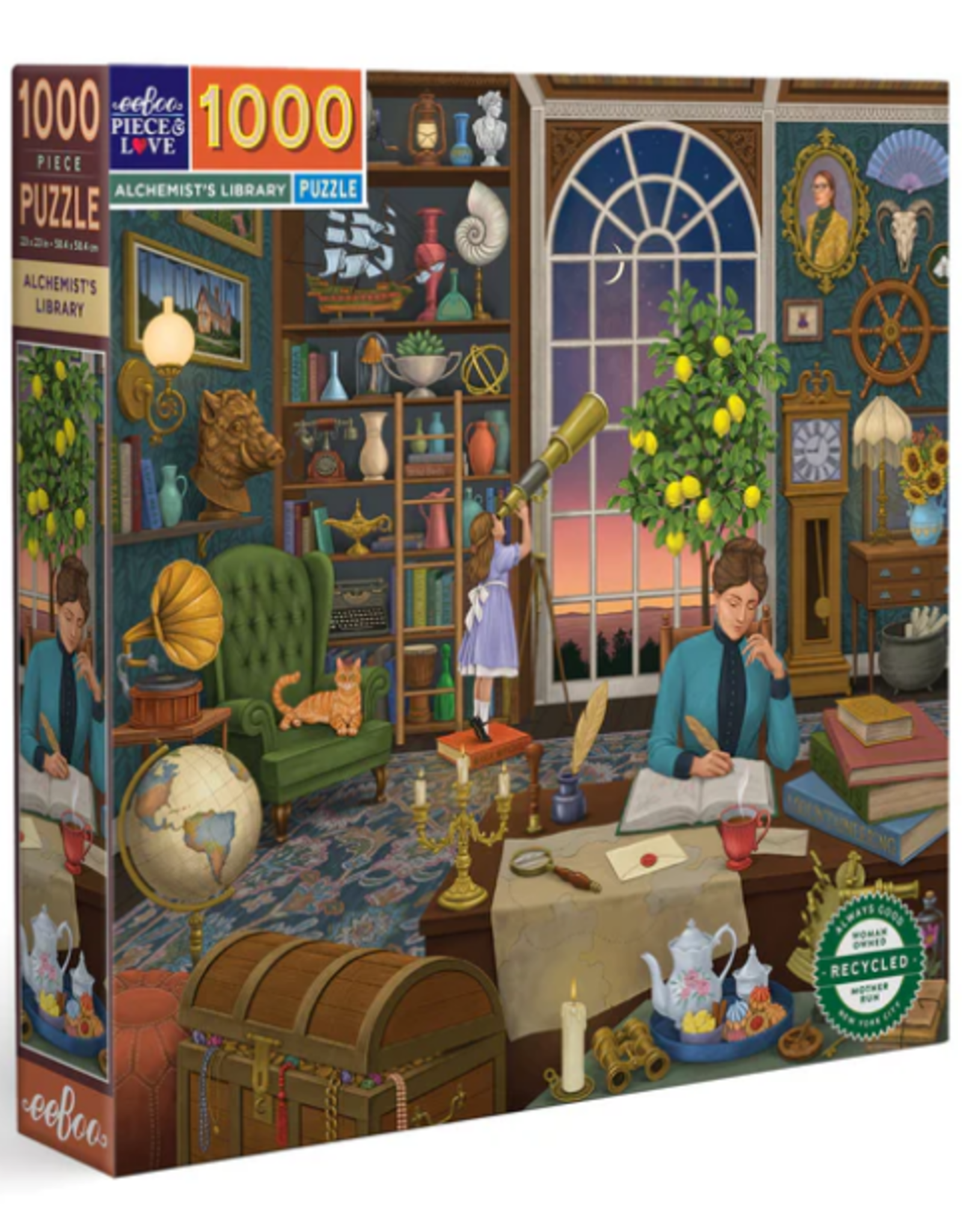 eeBoo 1000pc Puzzle: The Alchemist's Library