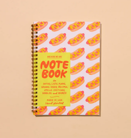 And Here We Are Spiral Notebook: Hotdog