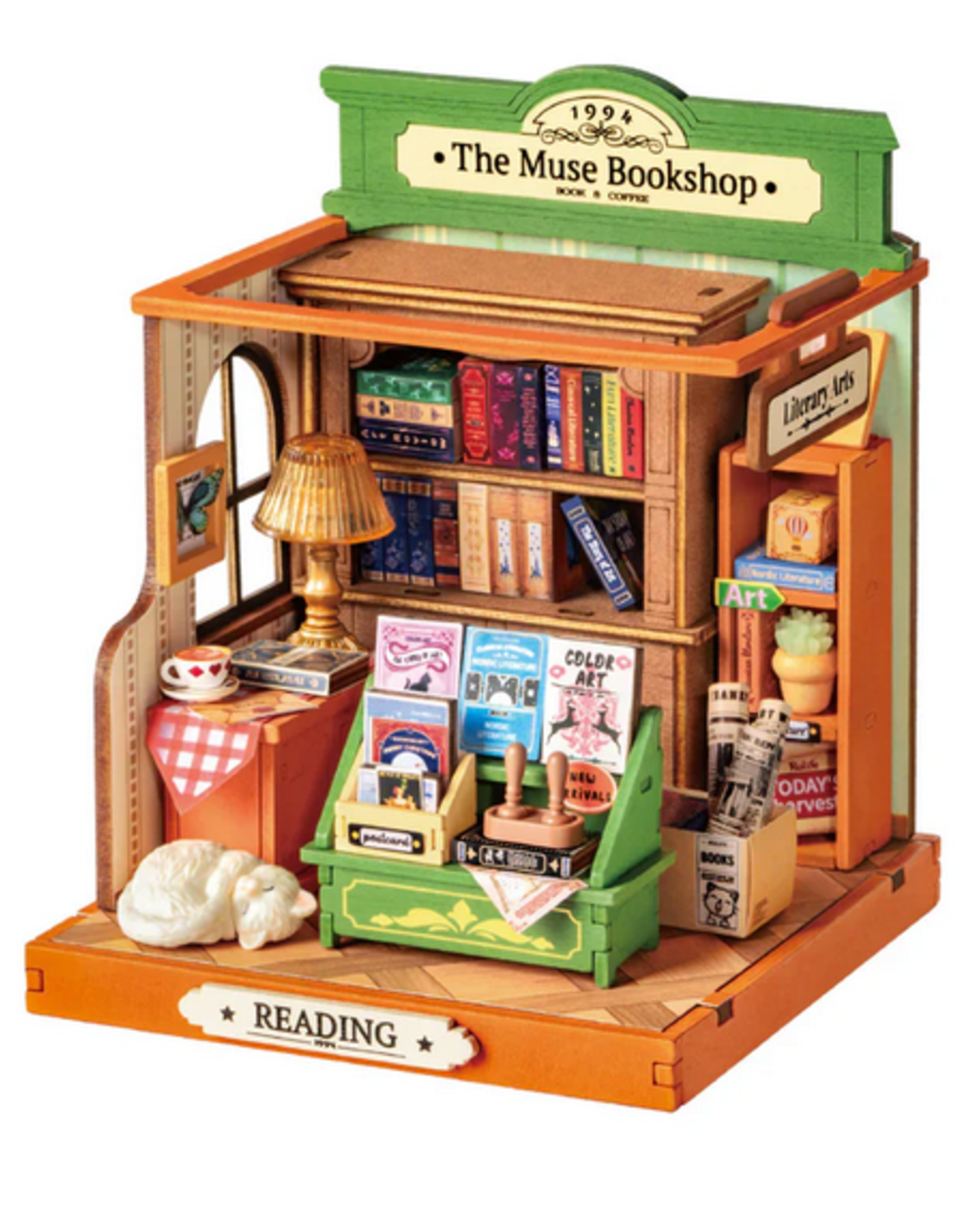 Hands Craft DIY Miniature House Kit: The Muse Bookshop