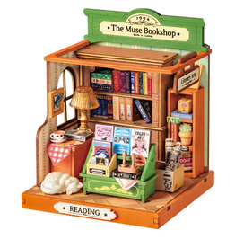 Hands Craft DIY Miniature House Kit: The Muse Bookshop