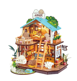 Hands Craft DIY Miniature House Kit: Puppy's Cozy Villa