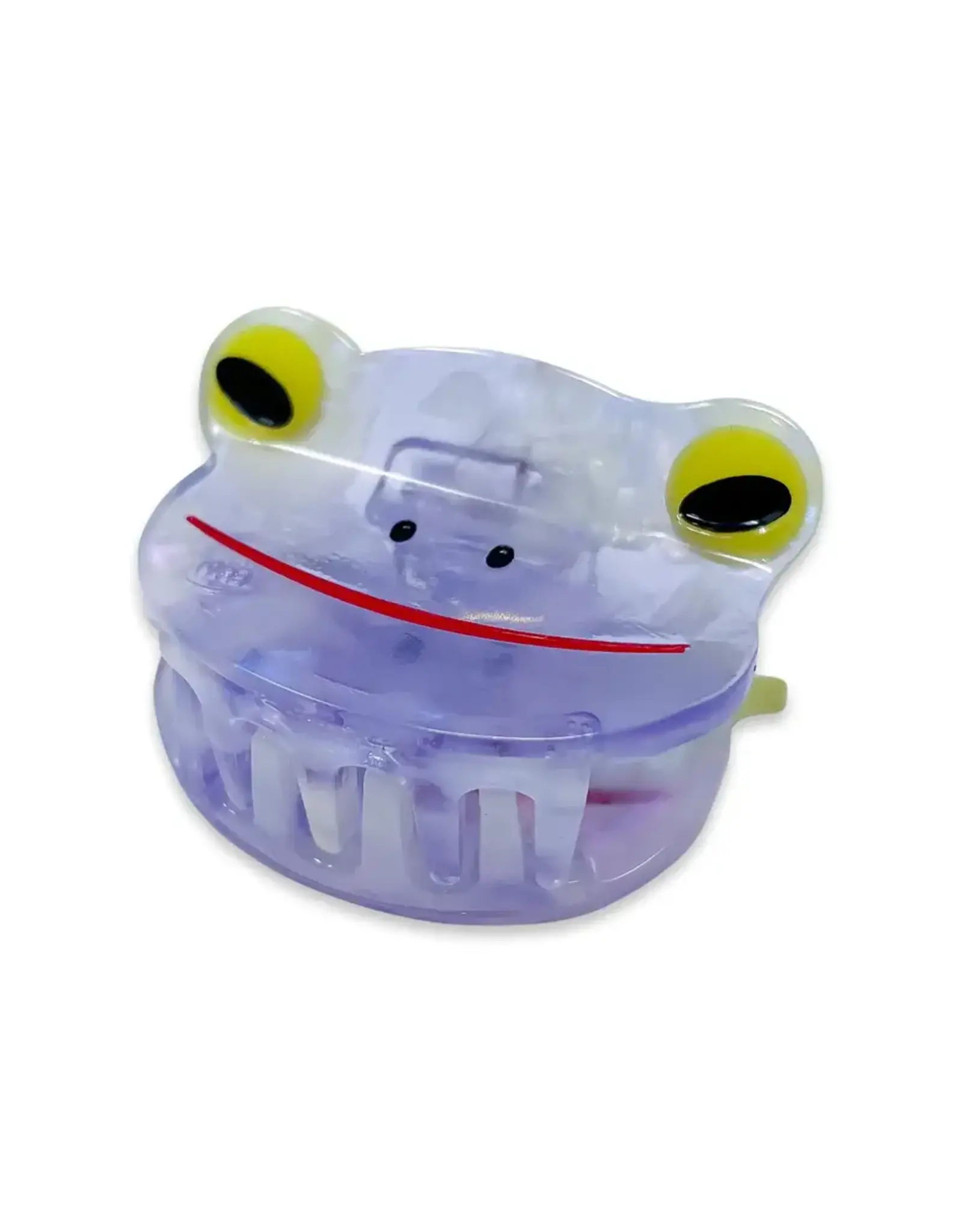 Jenny Lemons Mini Hair Claw Clip: Lilac Froggy