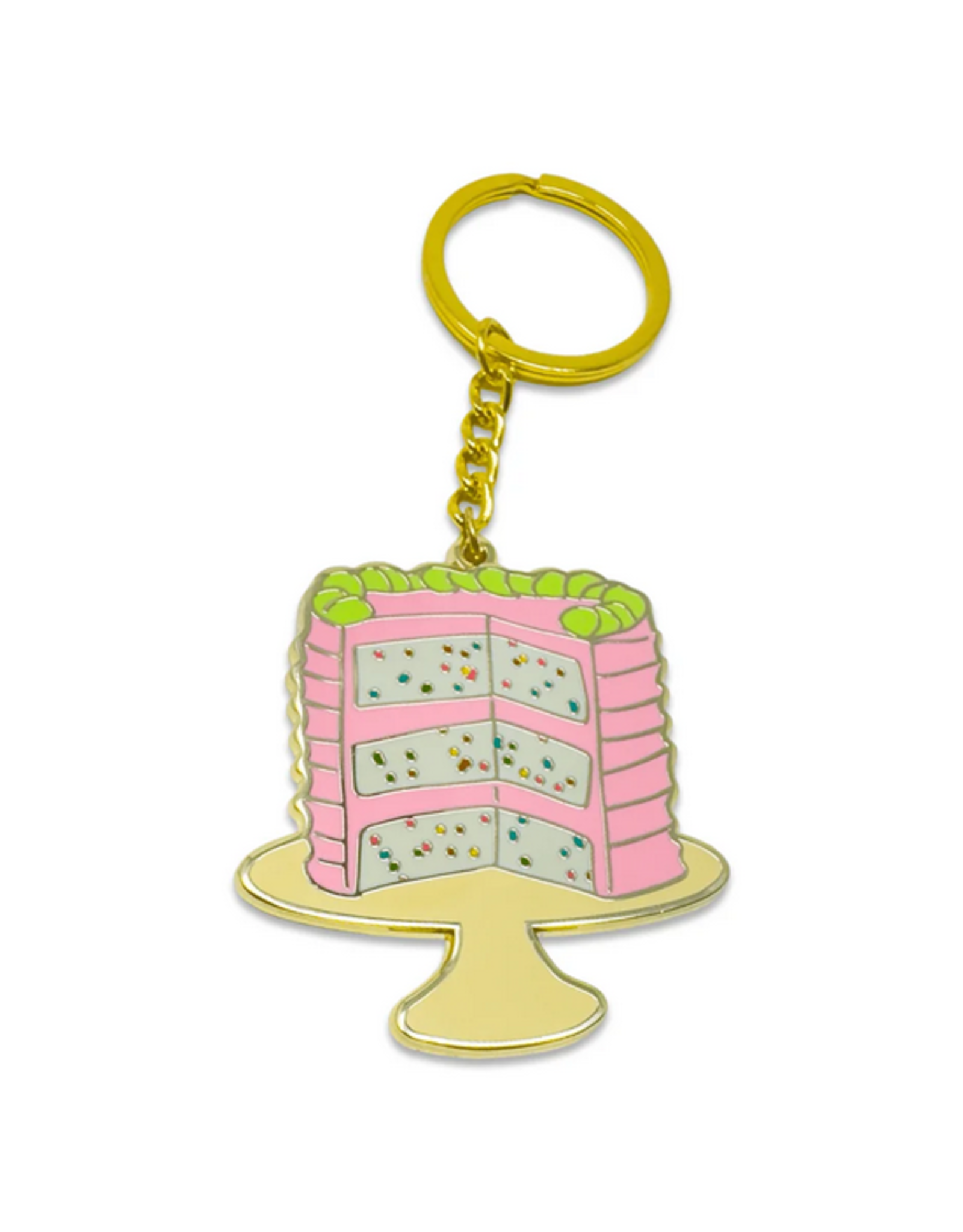 Jenny Lemons Enamel Keychain: Confetti Cake