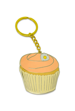 Jenny Lemons Enamel Keychain: Carrie Cupcake