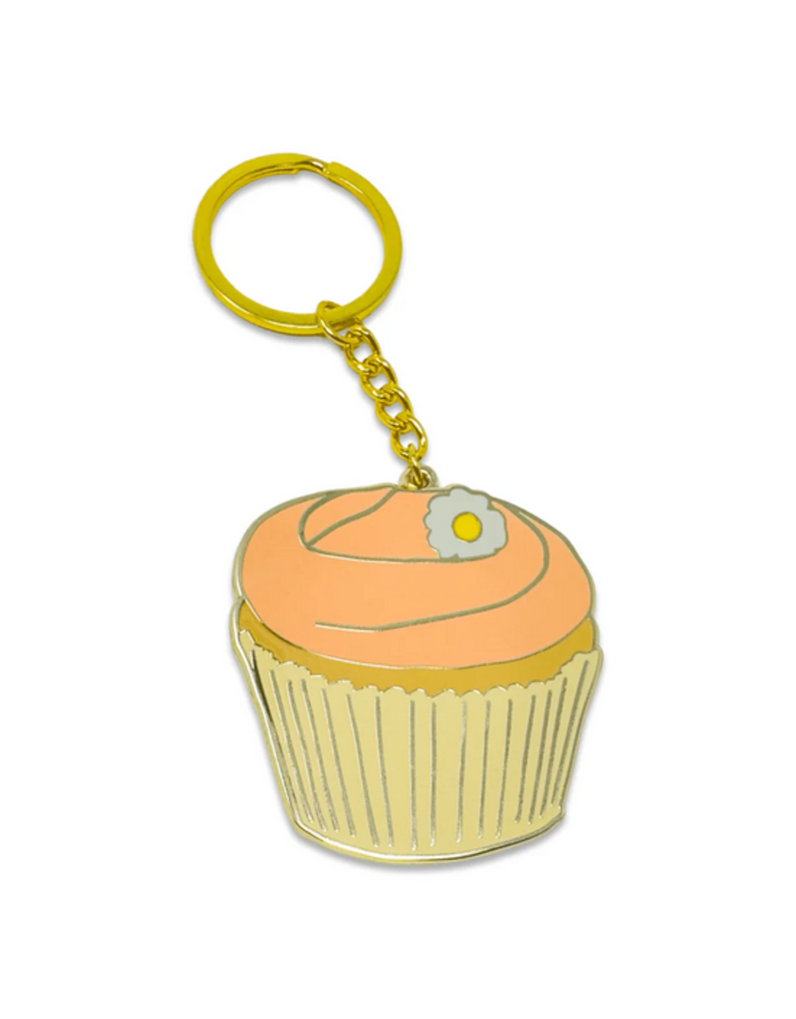 Jenny Lemons Enamel Keychain: Carrie Cupcake