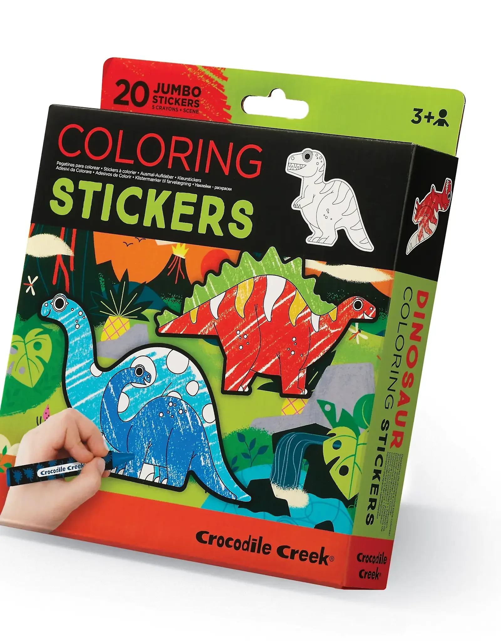 Crocodile Creek Coloring Stickers Dinosaurs