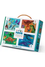 Crocodile Creek Four Puzzles Dinosaurs