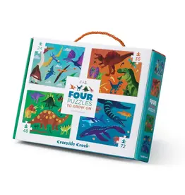 Crocodile Creek Four Puzzles Dinosaurs