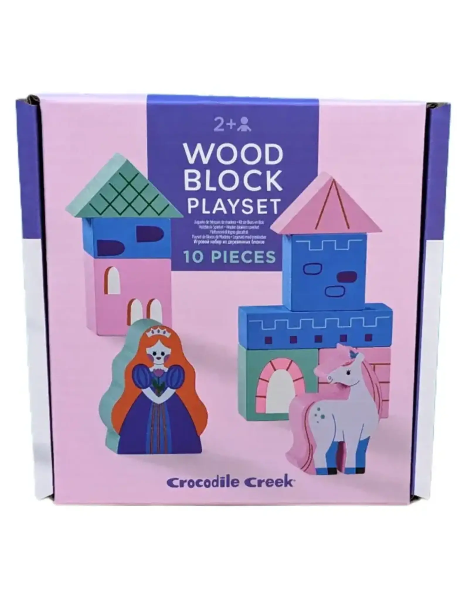 Crocodile Creek Build and Play Mini Wood Blocks: Princess  Palace