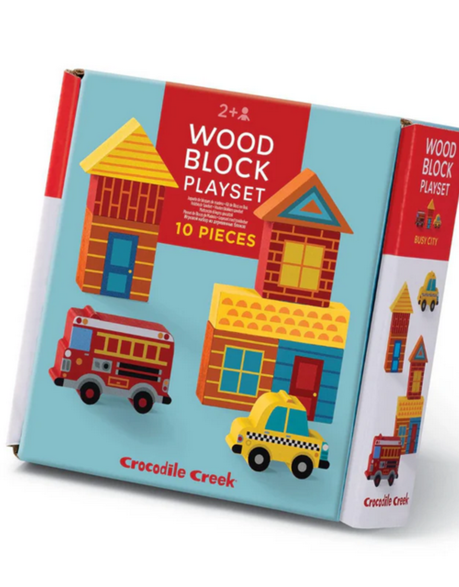 Crocodile Creek Build and Play Mini Wood Blocks: Busy City