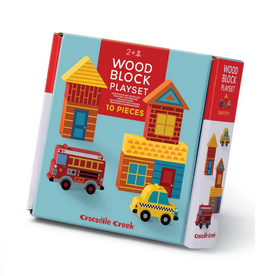 Crocodile Creek Build and Play Mini Wood Blocks: Busy City