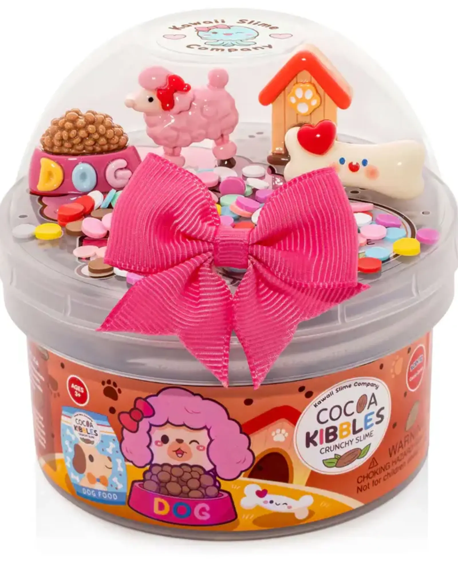 Kawaii Slime Company Cocoa Kibbles Crunchy Signature Dome™ Slime
