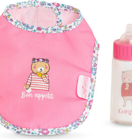 Corolle Bib & Magic Milk Bottle