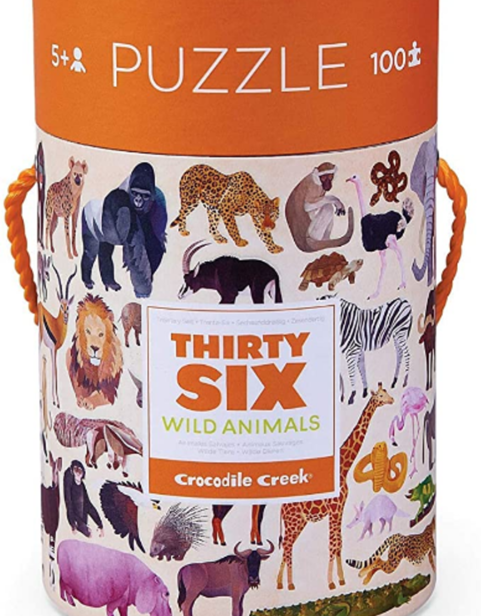 Crocodile Creek 100pc Puzzle 36 Wild Animals