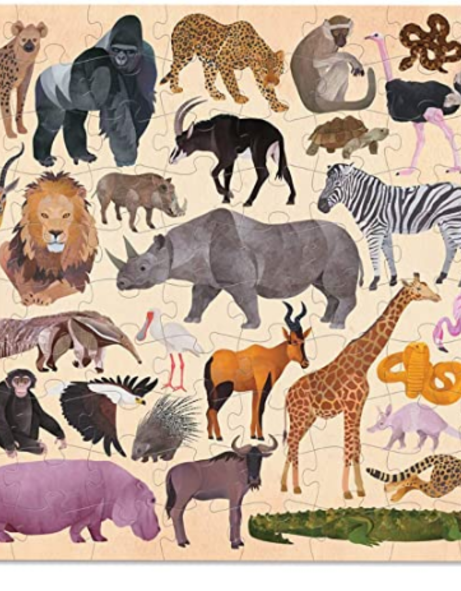 Crocodile Creek 100pc Puzzle 36 Wild Animals