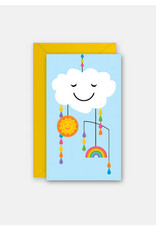 Rock Paper Scissors Enclosure Card: Welcome Baby Mobile