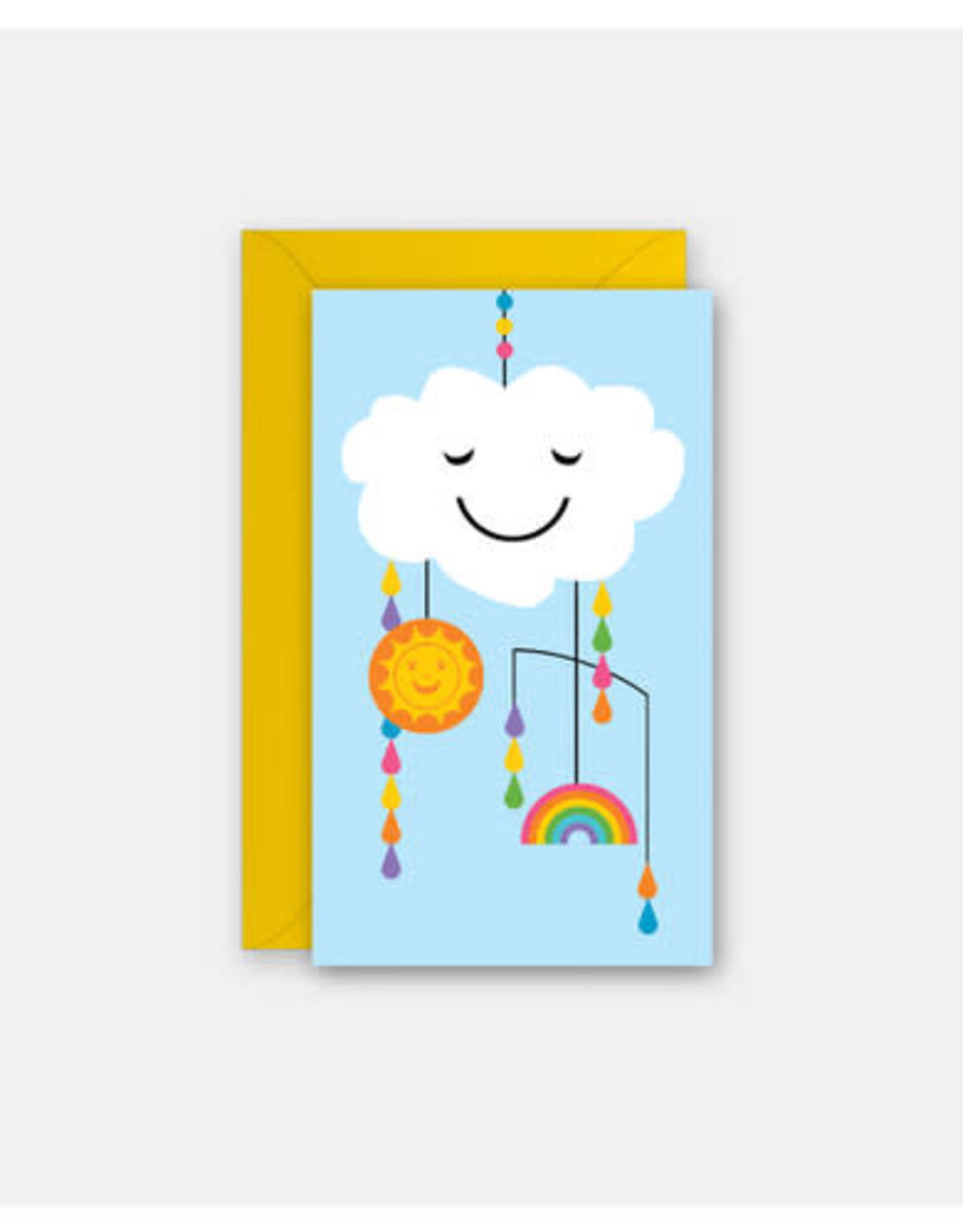 Rock Paper Scissors Enclosure Card: Welcome Baby Mobile