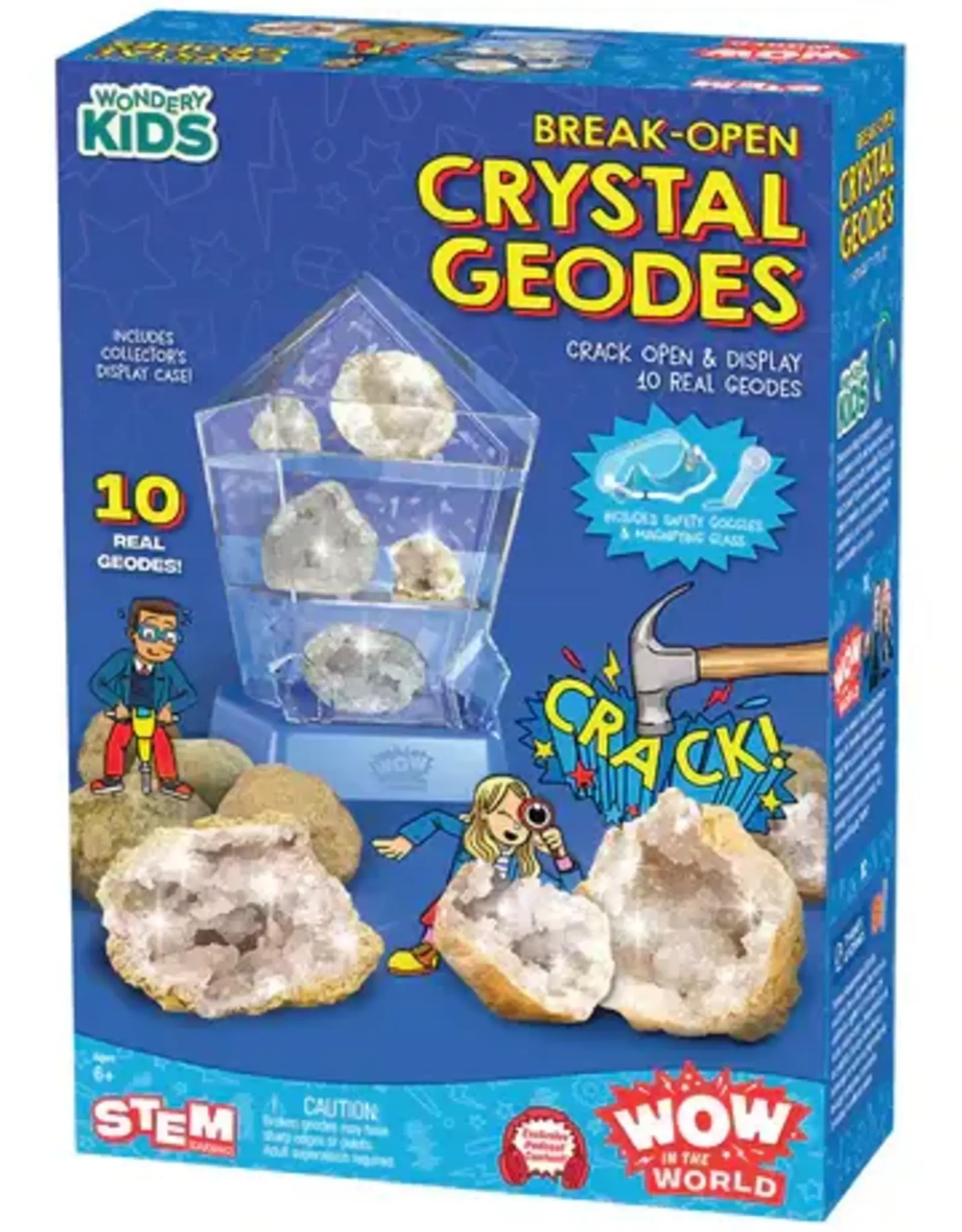Thames & Kosmos Wow in the World: Break-Open  Crystal Geodes