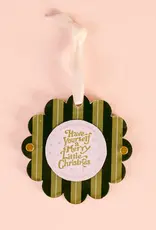The Darling Effect APF Ornament-Evergreen Stripes
