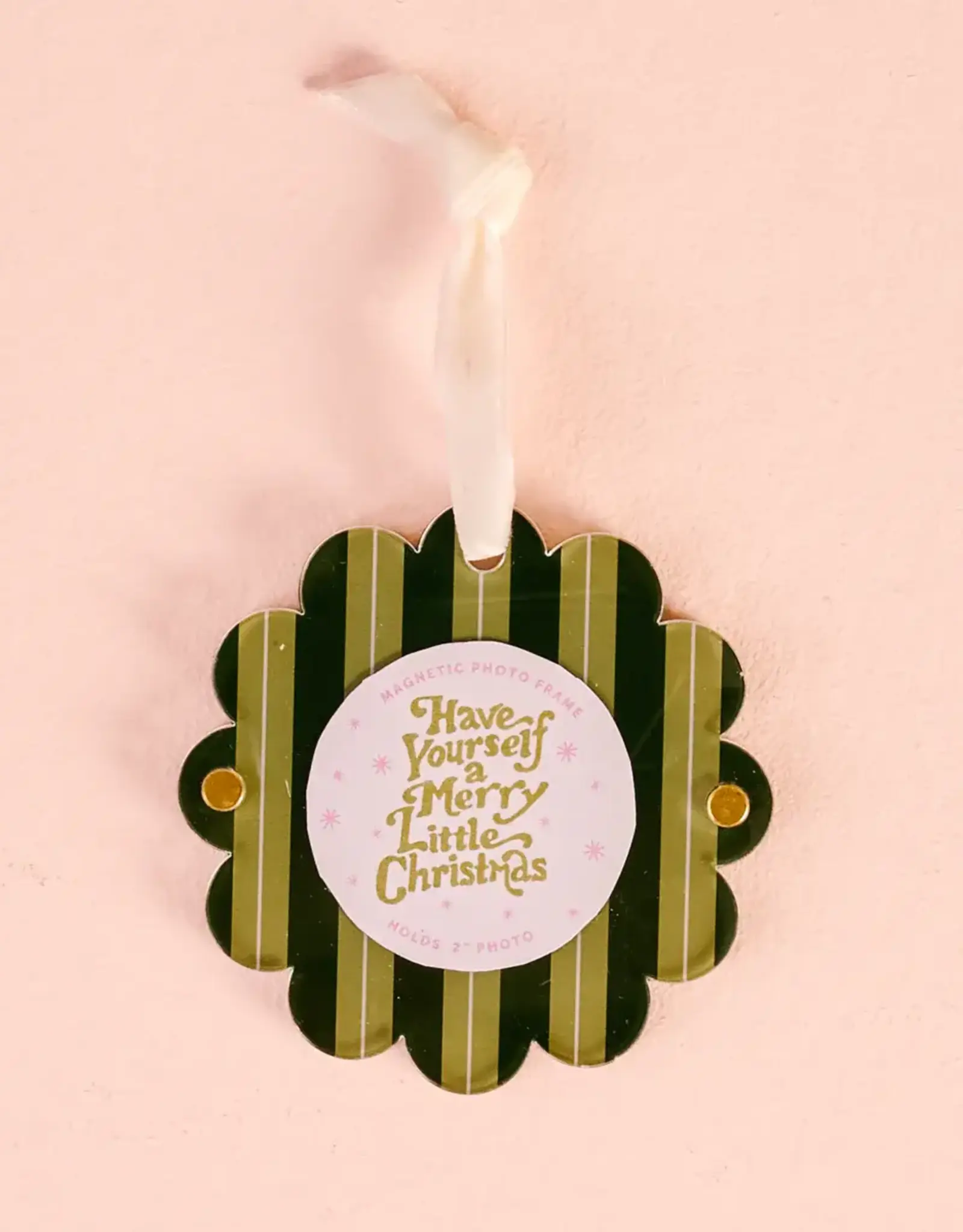 The Darling Effect APF Ornament-Evergreen Stripes