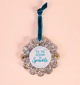 The Darling Effect APF Ornament-Silver Glitter
