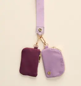 The Darling Effect Dynamic Duo Pouch Wristlet-Lilac
