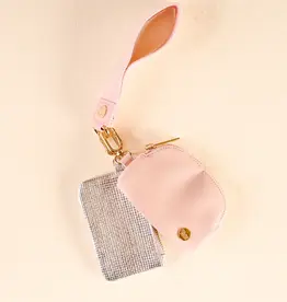 The Darling Effect Dynamic Duo Pouch Wristlet-Rose