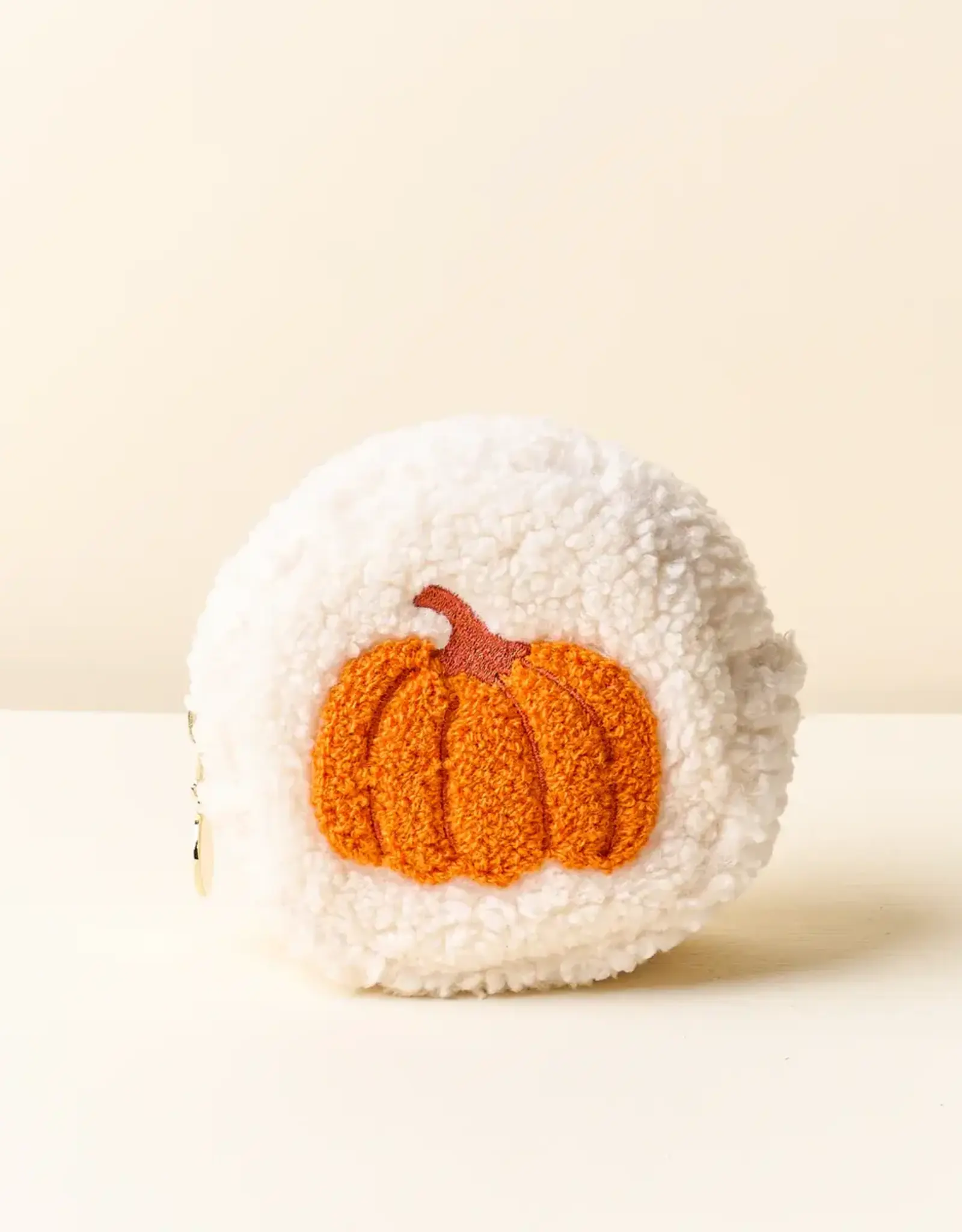 The Darling Effect Circle Teddy Pouch- Pumpkin