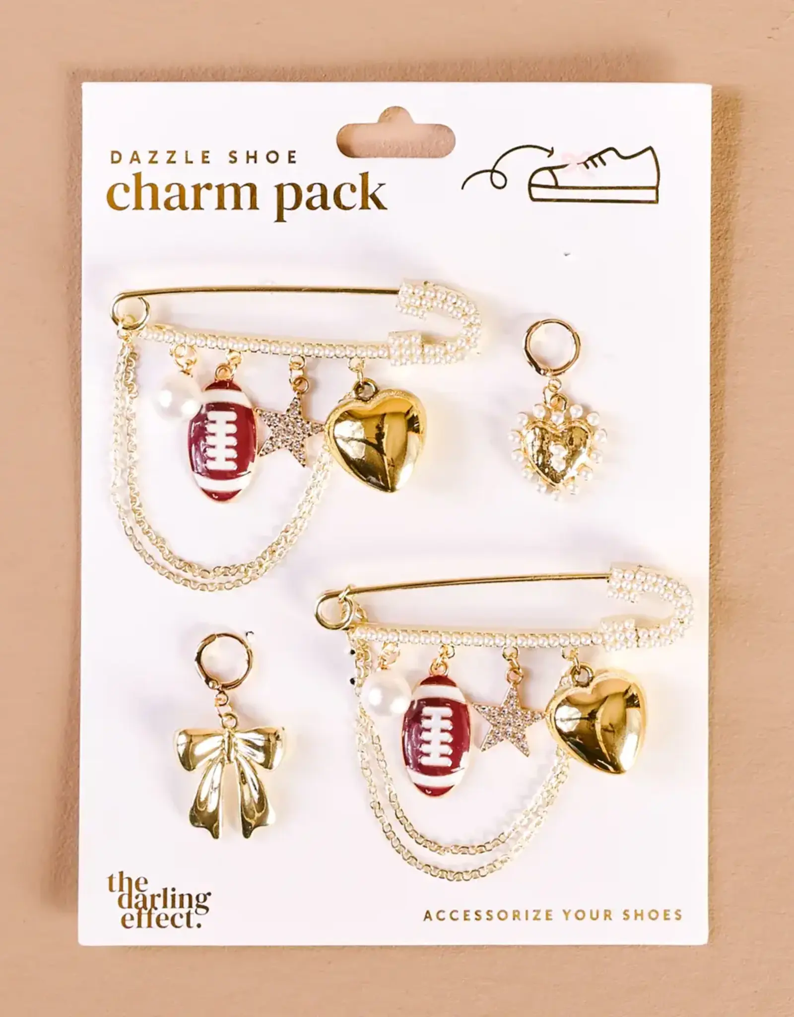 The Darling Effect Dazzle Shoe Charm Pack-Tailgate Time