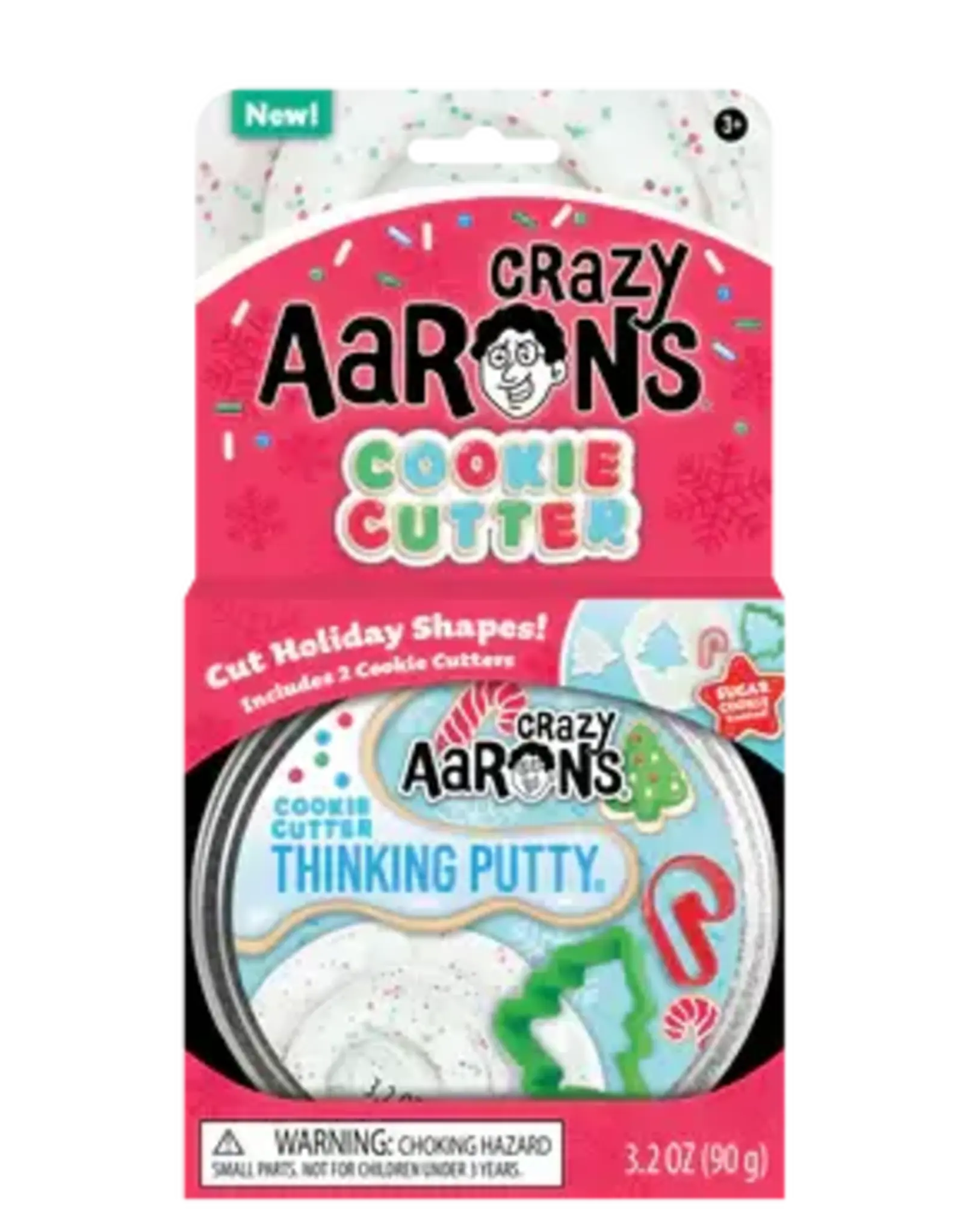Crazy Aaron's Putty World Thinking Putty 4" Tin: Cookie Cutter