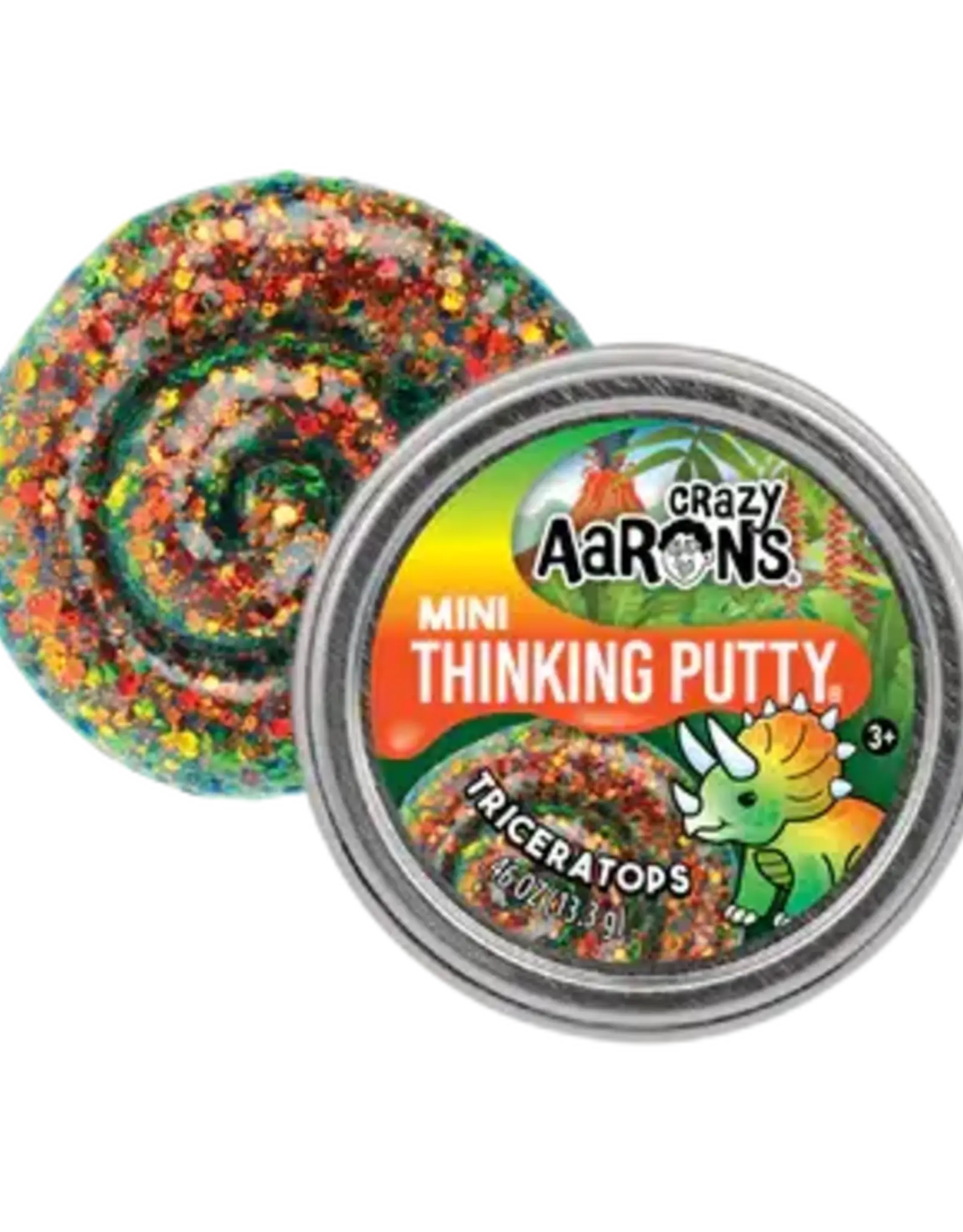 Crazy Aaron's Putty World Mini Tin 2": Triceratops
