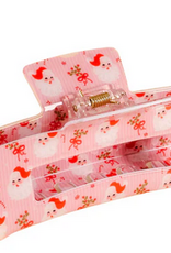The Darling Effect Claw Clip-Holly Jolly Santa