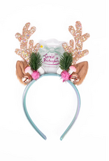 Creative Education Holiday Rudolph Headband, Pink/Mint