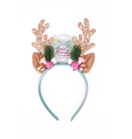 Creative Education Holiday Rudolph Headband, Pink/Mint