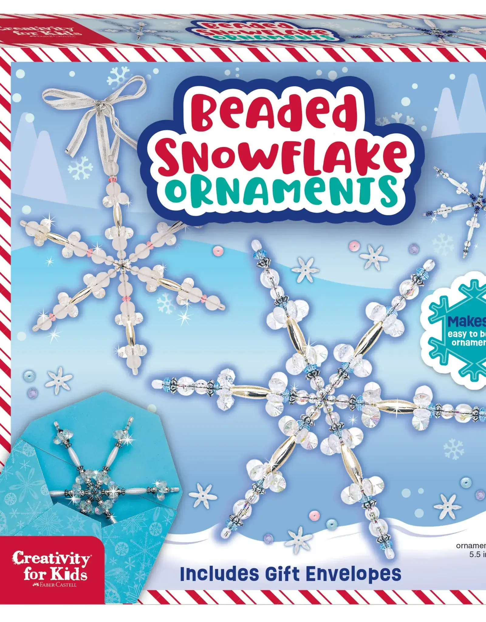 Faber-Castell Holiday Beaded Snowflake  Ornaments
